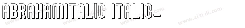 AbrahamItalic Italic字体转换